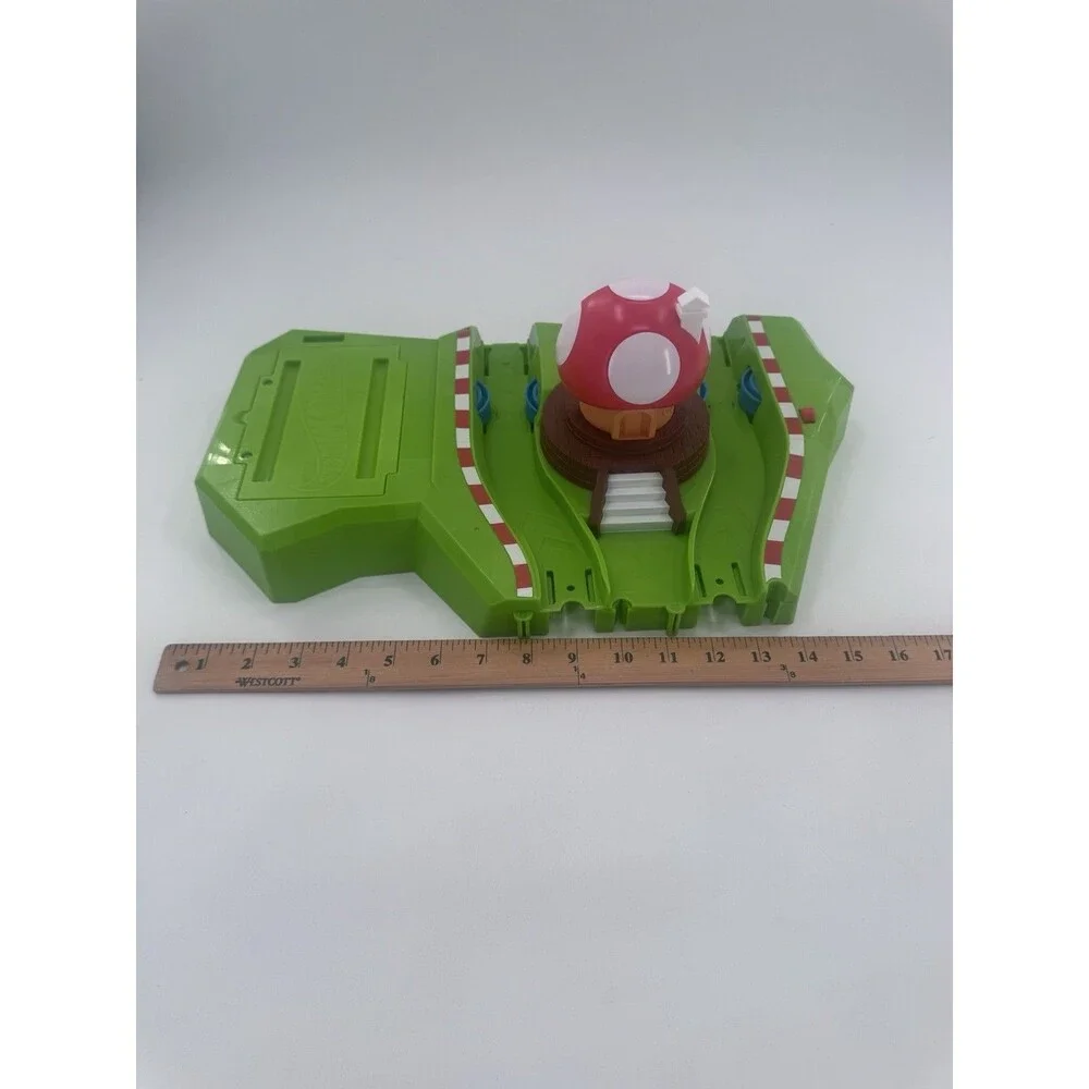 Mario Kart Hot Wheels Circuit Track Parts Slam Launcher Base Toad Mushroom Works